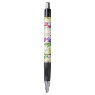 Oiseaux musicaux colorés Stylo printemps