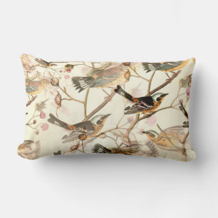 OISEAUX PERCHÉES LUMBAR COUSSIN
