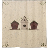 Oiseaux Primitifs Rideau de douche (Devant)