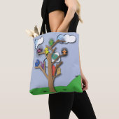 Oiseaux qui s'assemblent ensemble le sac (De près)