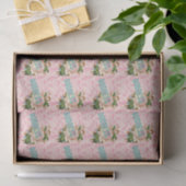 Oiseaux roses de déesse et papier de soie de soie (Cadeau)