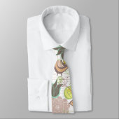 Oiseaux roses douces Cravate de fleurs de printemp (Attaché)