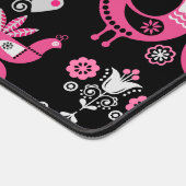 Oiseaux roses et blancs du folklore scandinave (Coin)