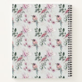 Oiseaux roses et verts Fleurs roses Journal des oi (Dos)