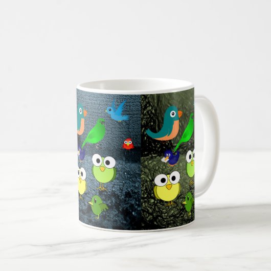 Oiseaux sauvages Mugs (Devant droit)