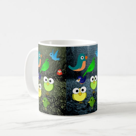 Oiseaux sauvages Mugs (Devant gauche)