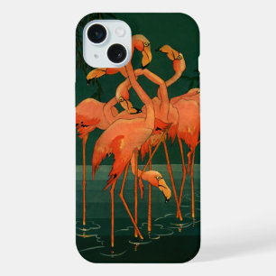 Oiseaux sauvages vintages, Flamants roses roses tr
