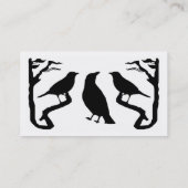 Oiseaux Silhouette Carte de visite (Dos)