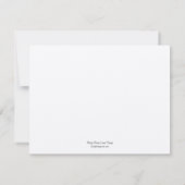 Oiseaux Silhouettes Cartes de réception de mariage (Dos)