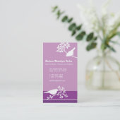 Oiseaux sur Branches Carte de visite (Debout devant)