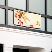 OISEAUX SUR LA BRANCHE ARBRE Bannière IMPRIMANTE J (Bâtiment extérieur)