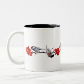 Oiseaux sur la tasse de café de coing (Gauche)