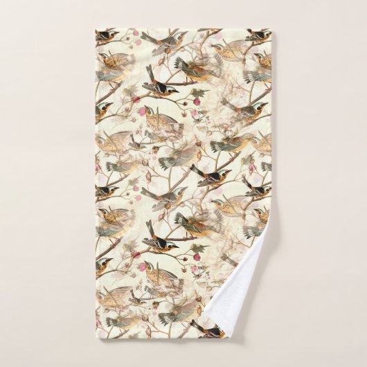 Oiseaux sur une branche (Serviette à main)