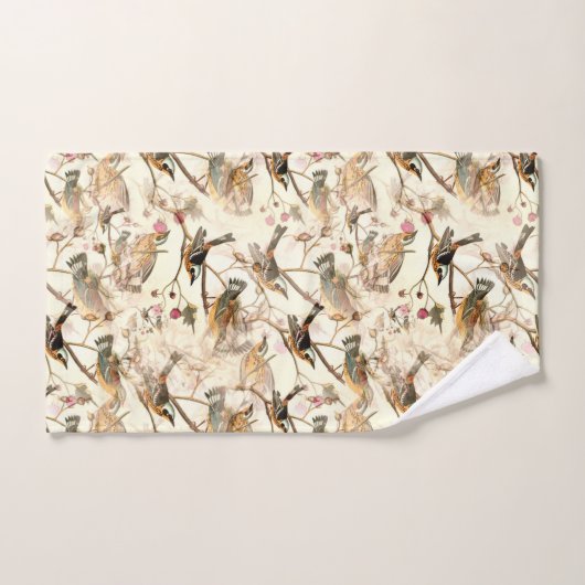 Oiseaux sur une branche (Serviette à main)