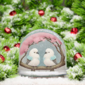 Oiseaux sur une branche de fleurs de cerisiers (Noël)