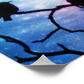 Oiseaux sur une branche - Poster Starlight (Coin)