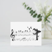 Oiseaux sur une carte postale Score (Debout devant)