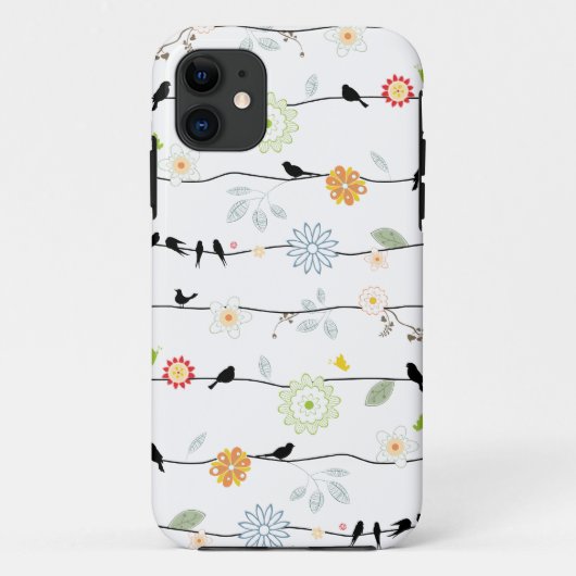 Oiseaux sur vignes iPhone 5 Coque (Dos)