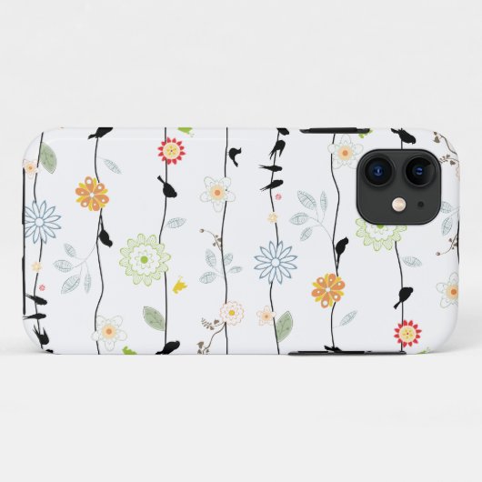 Oiseaux sur vignes iPhone 5 Coque (Dos (Horizontal))