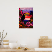 Oiseaux tropicaux 2 "Toucans" Poster d'art (Cuisine)