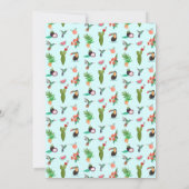 Oiseaux tropicaux d'été | Invitations de mariage (Dos)