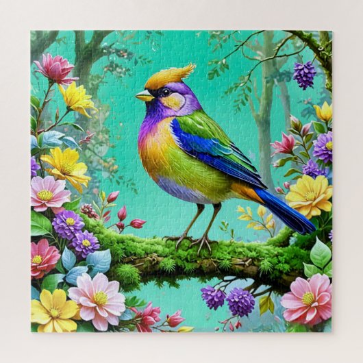 Oiseaux tropicaux époustouflants Puzzle (Vertical)