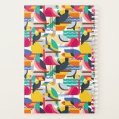 Oiseaux tropicaux géométriques | Monogramme (Dos)