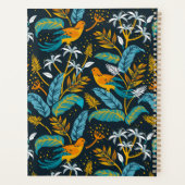 Oiseaux tropicaux & Nature Motif, Jaune & Bleu (Dos)