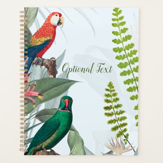 Oiseaux tropicaux Perroquets et feuillage (Devant)