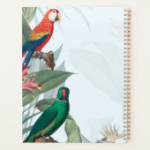 Oiseaux tropicaux Perroquets et feuillage (Dos)