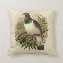Oiseaux vintages de NZ de la Science - coussin