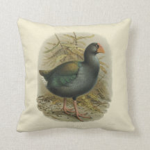 Oiseaux vintages de NZ de la Science - coussin