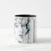 Oiseaux vintages et bouleaux Art Mug (Centre)