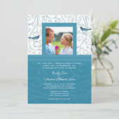 Oiseaux vintages Faire-part de mariage des tourbil (Debout devant)