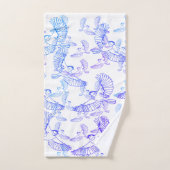 Oiseaux Volant motif (Serviette à main)