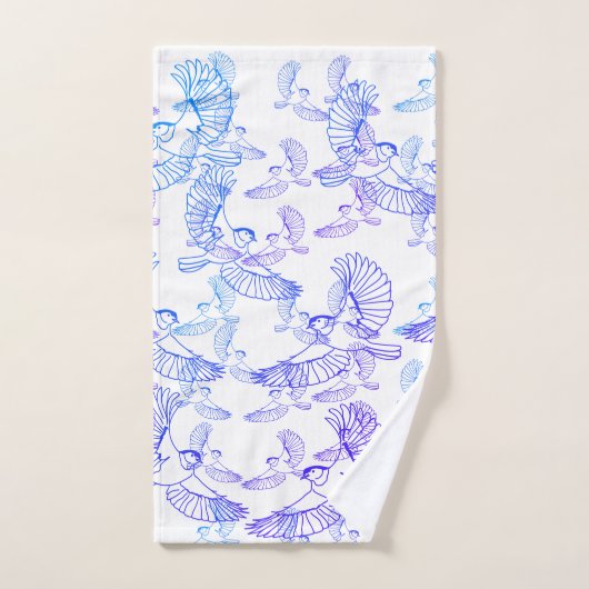 Oiseaux Volant motif (Serviette à main)