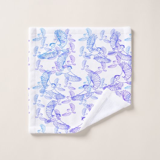 Oiseaux Volant motif (Gant de toilette)