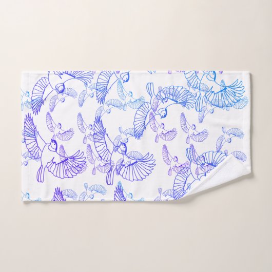 Oiseaux Volant motif (Serviette à main)