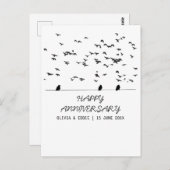 oiseaux volants Cartes d'anniversaire pliées (Devant / Derrière)