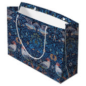 Oiseaux, William Morris Grand Sac Cadeau (Dos Angle)