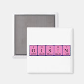 Oisin periodiek table name magnet magneet (Voorkant / Achterkant)