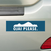 Ojai California Alsjeblieft Bumpersticker (Op auto)