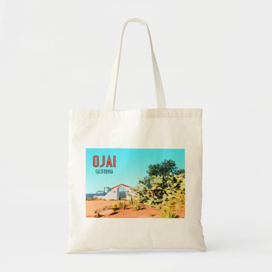 Ojai California Succulent Cactus  Tote Bag (Voorkant)