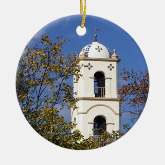 Ojai Post Kantoor Tower Keramisch Ornament (Voorkant)