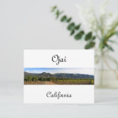 Ojai Valley met sneeuw Briefkaart (Staand voorkant)