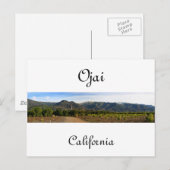 Ojai Valley met sneeuw Briefkaart (Voorkant / Achterkant)