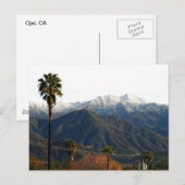 Ojai Valley met sneeuw Briefkaart (Voorkant / Achterkant)