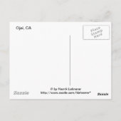 Ojai Valley met sneeuw Briefkaart (Achterkant)