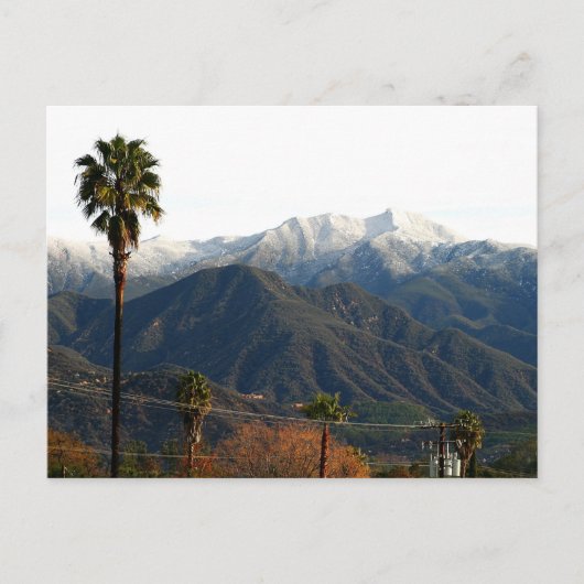 Ojai Valley met sneeuw Briefkaart (Voorkant)
