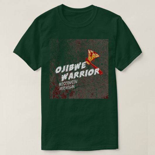 OJIBWE WARRIOR T-SHIRT (Design voorkant)